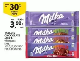 Continente Milka - tablete chocolate promoção