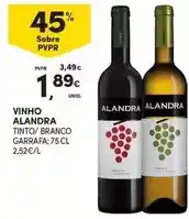 Continente Alandra - vinho promoção