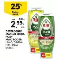 Continente Fairy - detergente manual loica maxi poder promoção