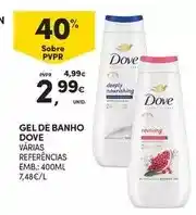 Continente Dove - gel de banho promoção