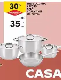Continente Kasa - trem cozinha 4 pecas promoção