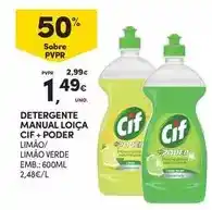 Continente Cif - detergente manual loica promoção