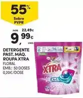 Continente X-tra - detergente past. m.aq. roupa xtra promoção