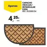 Continente Kasa - capacho meia lua/retangular promoção