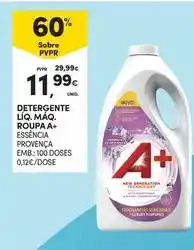 Continente Detergente líq. maq. roupa a+ promoção