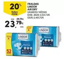Continente Lindor - fraldas air dry promoção