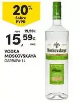 Continente Moskovskaya - vodka promoção