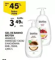 Continente Bioten - gel de banho promoção