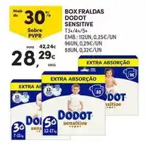 Continente Dodot - box fraldas sensitive promoção