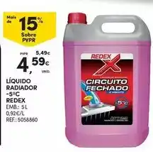 Continente Redex - líquido radiador promoção