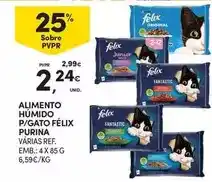 Continente Purina - alimento humido p/gato felix promoção