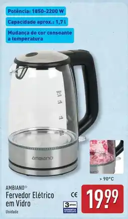 ALDI A+ - fervedor elétrico em vidro promoção