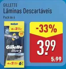 ALDI Gillette - laminas descartáveis promoção