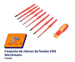 Action Conjunto de chaves de fendas VDE Werckmann promoção
