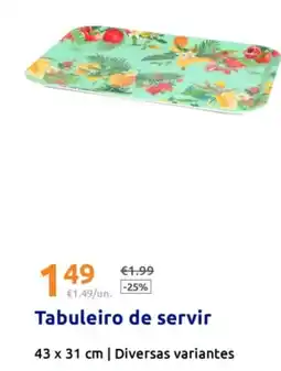 Action Tabuleiro de servir promoção