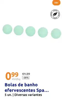 Action Bolas de banho efervescentes Spa... promoção