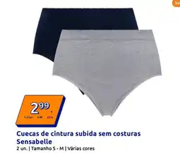 Action Cuecas de cintura subida sem costuras Sensabelle promoção