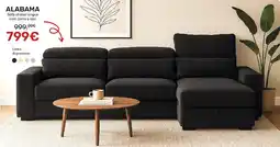 Homy Casa ALABAMA Sofá chaise longue com cama e baú promoção