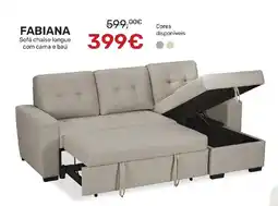 Homy Casa FABIANA Sofá chaise longue com cama e baú promoção