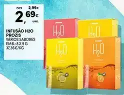 Continente Prozis - infusão h20 prozis promoção