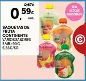 Continente Continente - saquetas de fruta promoção