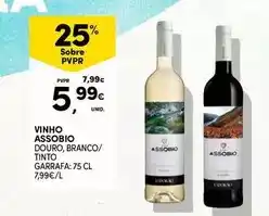 Continente Assobio - vinho assbio douro, branco promoção