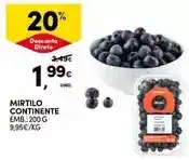 Continente Continente - mirtilo promoção