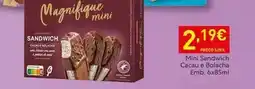 Recheio €co+ - mini sandwich cacau e bolacha emb. 6x85ml promoção