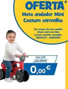 Toys R Us Mota andador mini costum vermelha promoção