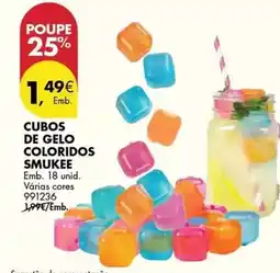Pingo Doce Smukee - cubos de gelo coloridos promoção