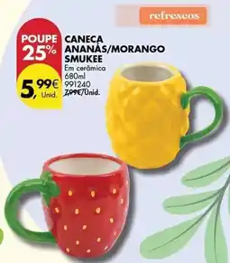 Pingo Doce Smukee - caneca ananas/ morango promoção