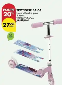 Pingo Doce Patrulha pata - trotinete saica promoção