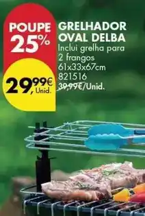 Pingo Doce Delba - grelhador oval deba promoção