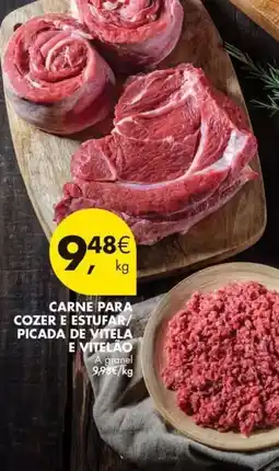 Pingo Doce A+ - carne e estufarc coze e estufarc/ picada de vitela e vitelao promoção
