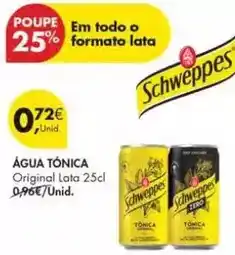 Pingo Doce Schweppes - água tonica promoção