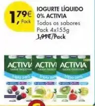 Pingo Doce Activia - iogurte líquido 0% promoção
