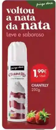 Pingo Doce Saboroso - chantilly promoção
