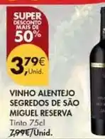 Pingo Doce Alentejo - vinho segredos de são miguel reserva promoção