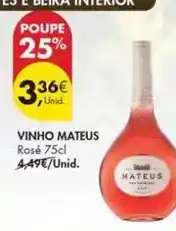 Pingo Doce Mateus - vinho promoção