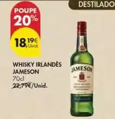 Pingo Doce Jameson - whisky irlandes promoção
