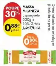 Pingo Doce Milaneza - massa promoção