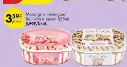 Pingo Doce Carte d'or - morango e merengue/ baunilha e pecan promoção