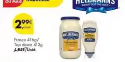 Pingo Doce Hellmann's - frasco 416g/ top down 412g promoção