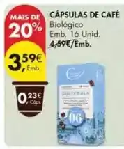 Pingo Doce Biológico - cápsulas de café promoção