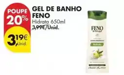 Pingo Doce Feno - gel de banho promoção