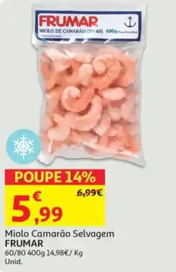 Minipreço Miolo Camarão Selvagem FRUMAR promoção