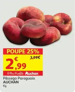 Minipreço Pêssego Paraguaio AUCHAN promoção