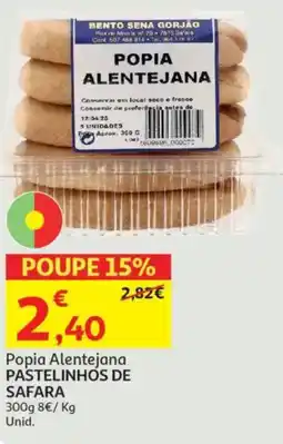 Minipreço Popia Alentejana PASTELINHOS DE SAFARA promoção