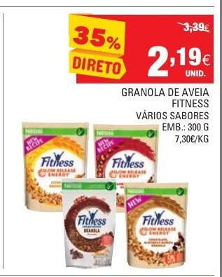 Continente Granola de Aveia Fitness 300g promoção