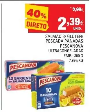 Continente Salamão S/ Glúten/Pescada Panadas Pescanova 300g promoção